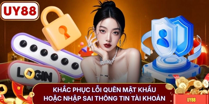 Đăng nhập UY88 2 Khắc phục lỗi quên mật khẩu hoặc nhập sai thông tin tài khoản